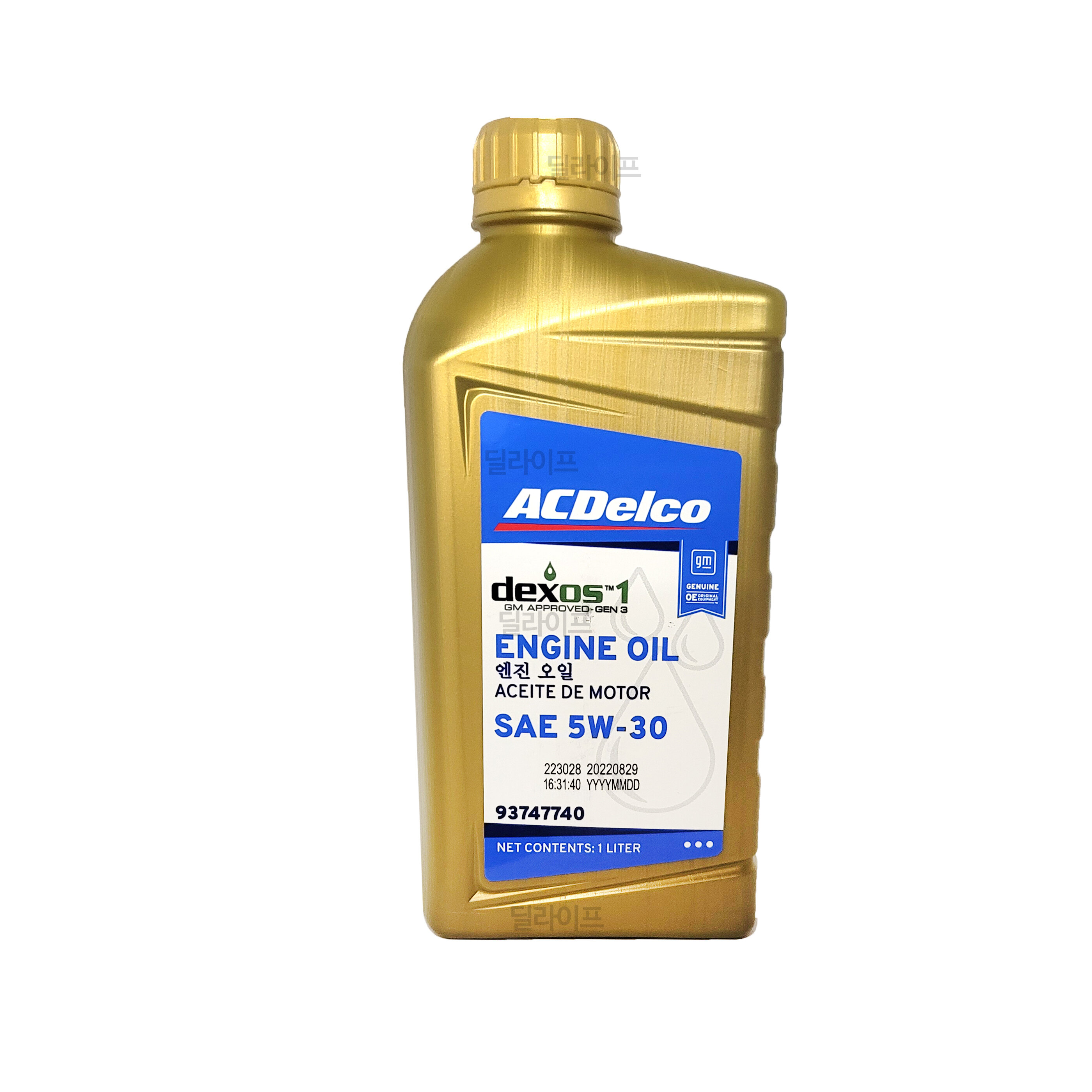 GM 쉐보레 DEXOS1 GEN3 젠3 엔진오일 5W30 1L